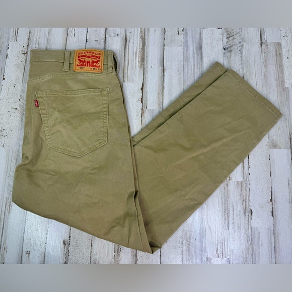 Levi's Other - Levis 502 Pants Jeans Men 38x31 Denim Stretch Tan Straight